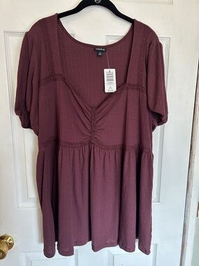 🖤TORRID🖤 plum babydoll top